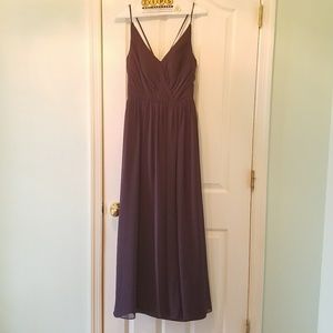 EggPlant Long Bridesmaid/Maid of Honor Dress Size